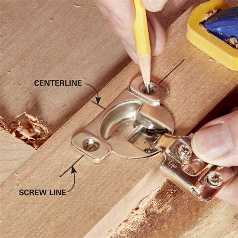 how to install cabinet hinges